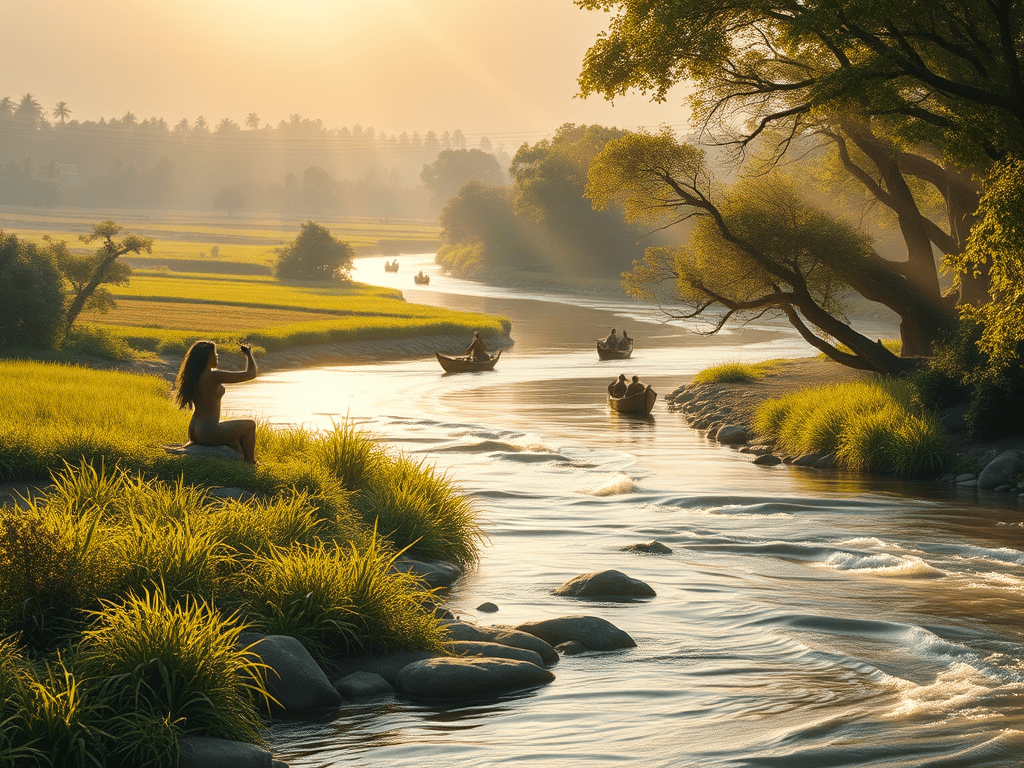 Les hymnes à l&rsquo;eau et l’importance des rivières dans le Rig&nbsp;Veda