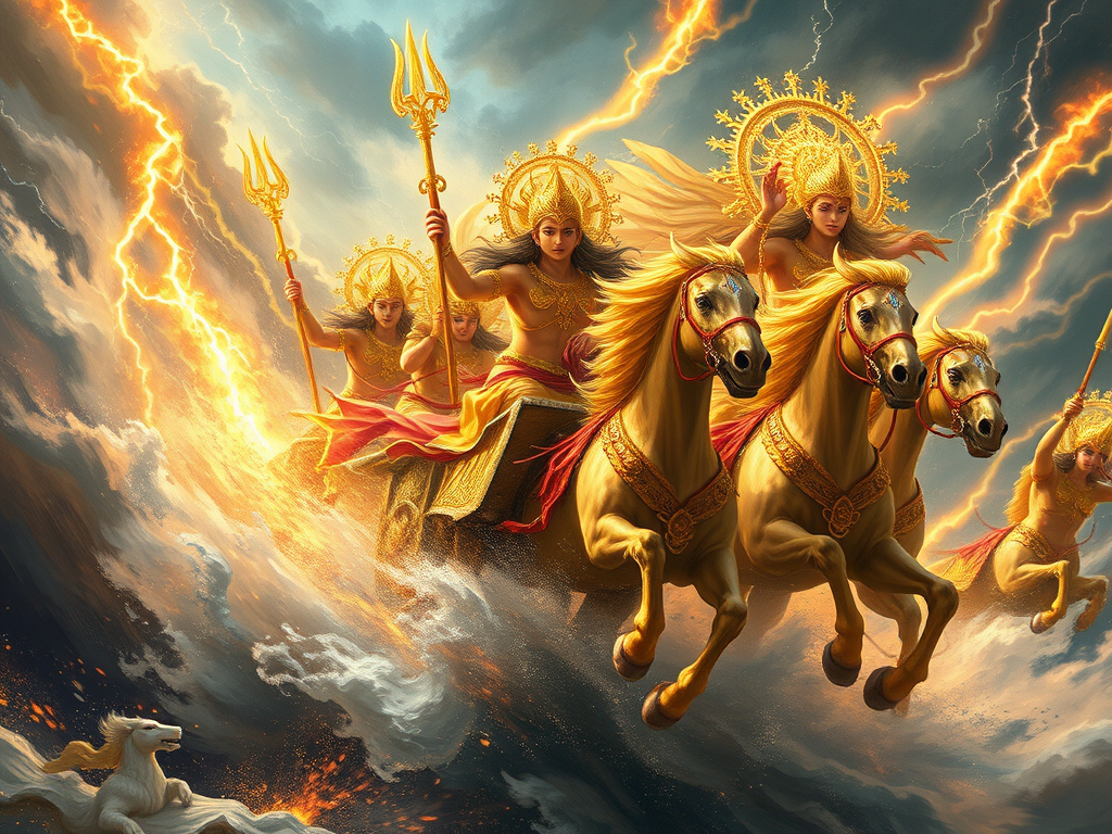 Maruts (Rudras) : dieux-tempêtes, compagnons turbulents&nbsp;d’Indra